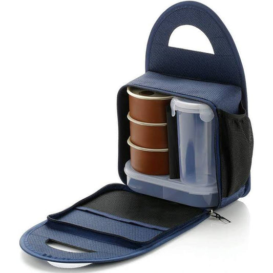 Blue tiffin clip lock bottle
