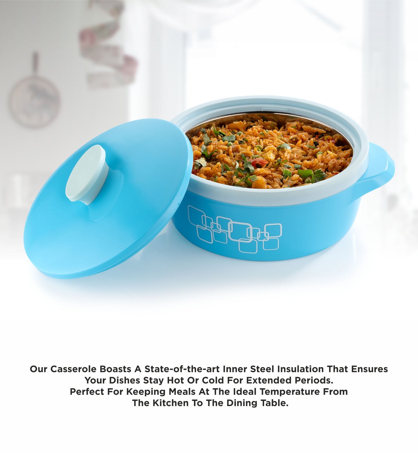 SKY BLUE CASSEROLE SET OF 3