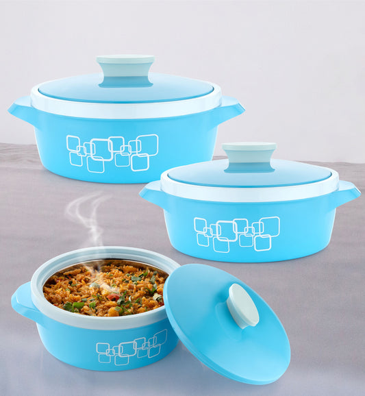 SKY BLUE CASSEROLE SET OF 3